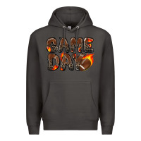 Smoke game day football leopard Premium Hoodie - Zillion Design Studio