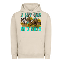 Pigment French Oak a lot can happen in 3 days western Urban Hoodie - texasbilliewilder