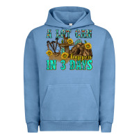 Pigment Pebble Blue a lot can happen in 3 days western Urban Hoodie - texasbilliewilder
