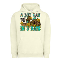Pigment Pistachio a lot can happen in 3 days western Urban Hoodie - texasbilliewilder