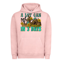 Pigment Salmon a lot can happen in 3 days western Urban Hoodie - texasbilliewilder