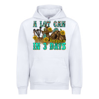 White a lot can happen in 3 days western Urban Hoodie - texasbilliewilder
