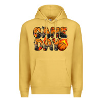Antique Gold game day basketball leopard Premium Hoodie - Zillion Design Studio