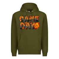 Army Green game day basketball leopard Premium Hoodie - Zillion Design Studio