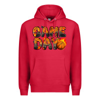 Cardinal game day basketball leopard Premium Hoodie - Zillion Design Studio