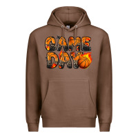 Chestnut game day basketball leopard Premium Hoodie - Zillion Design Studio