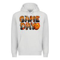 Dove Grey game day basketball leopard Premium Hoodie - Zillion Design Studio