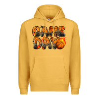 Mustard game day basketball leopard Premium Hoodie - Zillion Design Studio