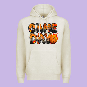 Game Day Basketball Leopard Premium Hoodie Designed By Zillion Design Studio