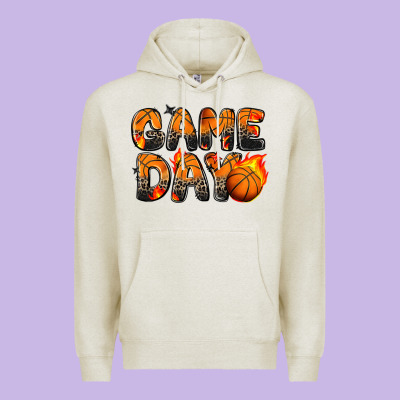 Game Day Basketball Leopard Premium Hoodie Designed By Zillion Design Studio