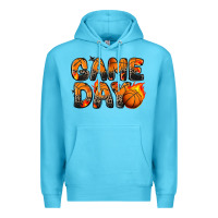 Ocean Blue game day basketball leopard Premium Hoodie - Zillion Design Studio