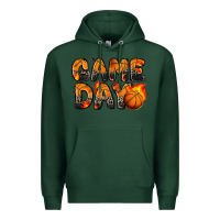 Sports Green game day basketball leopard Premium Hoodie - Zillion Design Studio