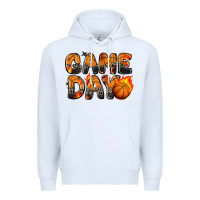 White game day basketball leopard Premium Hoodie - Zillion Design Studio