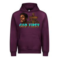 Mauve Wine a wise man puts god first Urban Hoodie - texasbilliewilder
