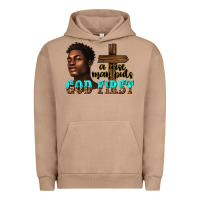 Pigment Burro a wise man puts god first Urban Hoodie - texasbilliewilder