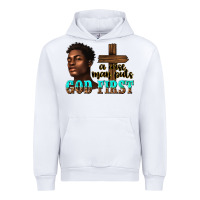 White a wise man puts god first Urban Hoodie - texasbilliewilder