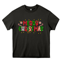 Asphalt festive merry christmas greeting Heavy Core Tee - CowhideDigitalArt