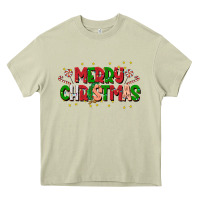 Mossy festive merry christmas greeting Heavy Core Tee - CowhideDigitalArt