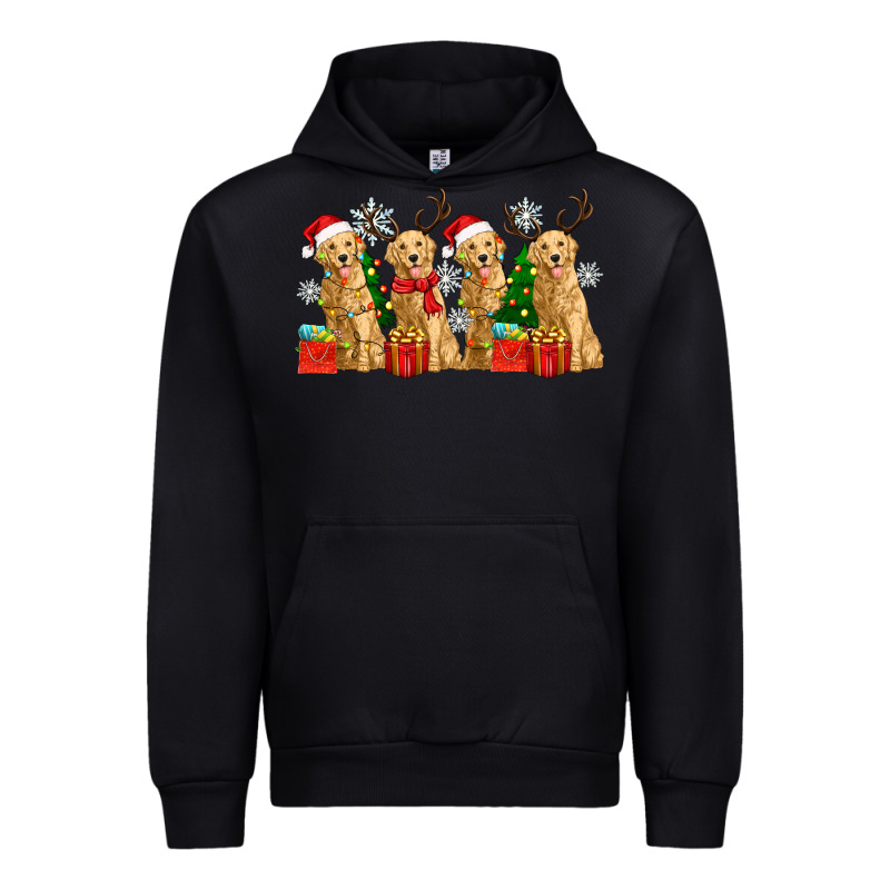 Golden Dogs With Christmas Urban Hoodie by Zillion Design Studio | Teevron