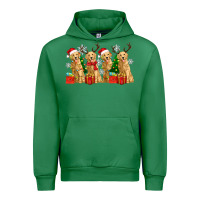 Emerald golden dogs with christmas Urban Hoodie - Zillion Design Studio