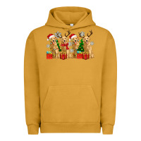 Pigment Peanut Butter golden dogs with christmas Urban Hoodie - Zillion Design Studio