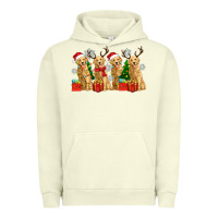 Pigment Pistachio golden dogs with christmas Urban Hoodie - Zillion Design Studio