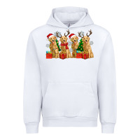 White golden dogs with christmas Urban Hoodie - Zillion Design Studio