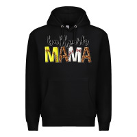 Black ballpark mama Premium Hoodie - texasbilliewilder