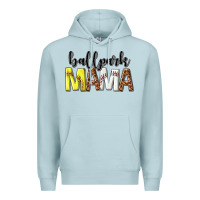 Blue Mist ballpark mama Premium Hoodie - texasbilliewilder