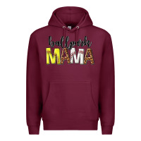 Burgundy ballpark mama Premium Hoodie - texasbilliewilder
