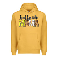 Mustard ballpark mama Premium Hoodie - texasbilliewilder