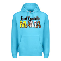Ocean Blue ballpark mama Premium Hoodie - texasbilliewilder