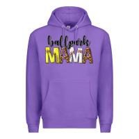 Purple ballpark mama Premium Hoodie - texasbilliewilder