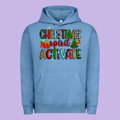 Christmas Spirit Activite Urban Hoodie Designed By Zillion Design Studio