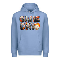 Colony Blue game day baseball leopard Premium Hoodie - Zillion Design Studio