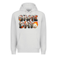Dove Grey game day baseball leopard Premium Hoodie - Zillion Design Studio