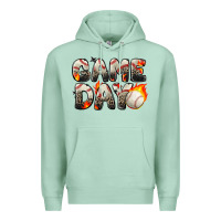 Seafoam game day baseball leopard Premium Hoodie - Zillion Design Studio