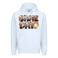 White game day baseball leopard Premium Hoodie - Zillion Design Studio