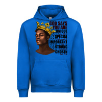 Cobalt afro man god says you are Urban Hoodie - texasbilliewilder