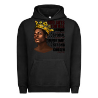 Pigment Black afro man god says you are Urban Hoodie - texasbilliewilder