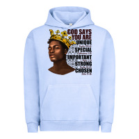 Pigment Grape Ice afro man god says you are Urban Hoodie - texasbilliewilder