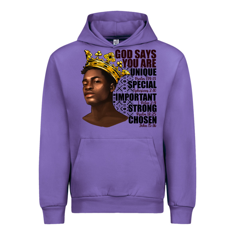 Afro Man God Says You Are Urban Hoodie by texasbilliewilder | Teevron