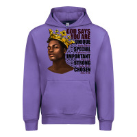 Tulip afro man god says you are Urban Hoodie - texasbilliewilder