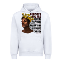 White afro man god says you are Urban Hoodie - texasbilliewilder