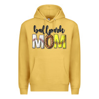 Antique Gold ballpark mom Premium Hoodie - texasbilliewilder