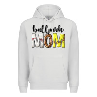 Dove Grey ballpark mom Premium Hoodie - texasbilliewilder