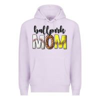 Lilac ballpark mom Premium Hoodie - texasbilliewilder