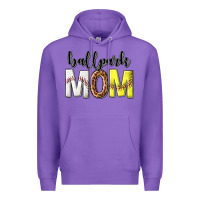 Purple ballpark mom Premium Hoodie - texasbilliewilder
