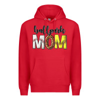 Red ballpark mom Premium Hoodie - texasbilliewilder