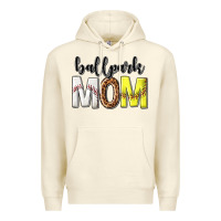 Sandshell ballpark mom Premium Hoodie - texasbilliewilder